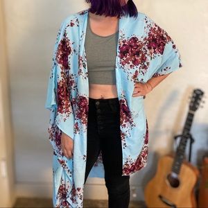 Boho Long Floral Cardigan | one size